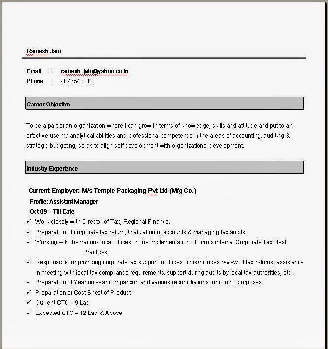 Formatting resume in word 2007